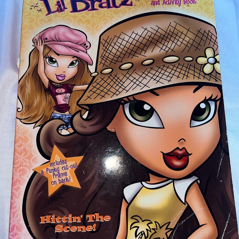Vintage Lil’ Bratz Hittin’ The Scenes Jumbo Activity Coloring Book RARE